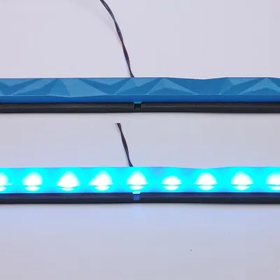 Vỏ đèn LED dải thấp poly xếp chồng 150mm