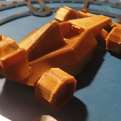 Xe đua công thức một phong cách low poly không cần giá đỡ