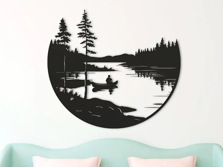 Người chèo thuyền đơn độc trong không gian yên tĩnh - Image 1