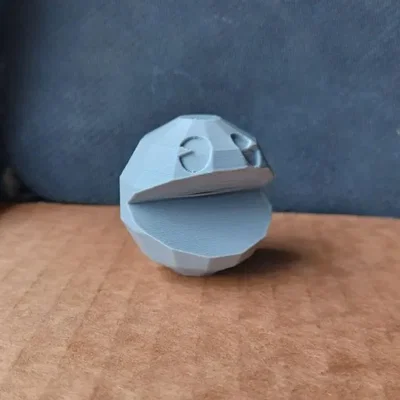 Mô hình Pac-Man phong cách low poly