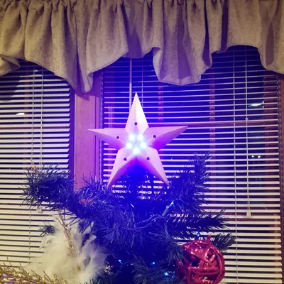 Ngôi sao Giáng sinh với lỗ LED cho cây thông