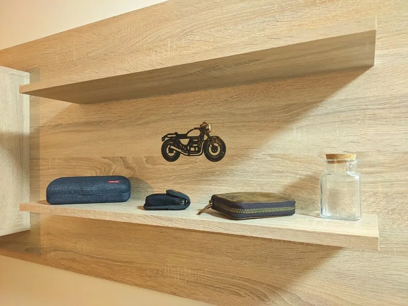 Silhouette xe máy cafe racer trang trí độc đáo - Image 2