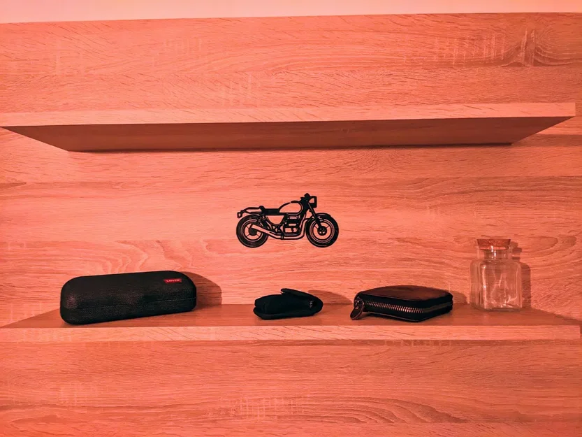 Silhouette xe máy cafe racer trang trí độc đáo - Image 3