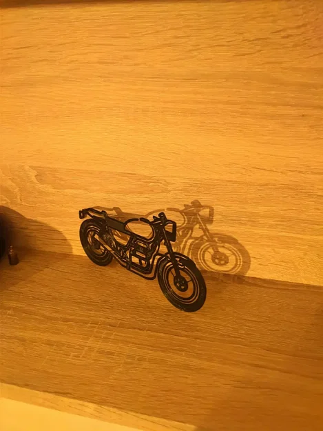 Silhouette xe máy cafe racer trang trí độc đáo - Image 6