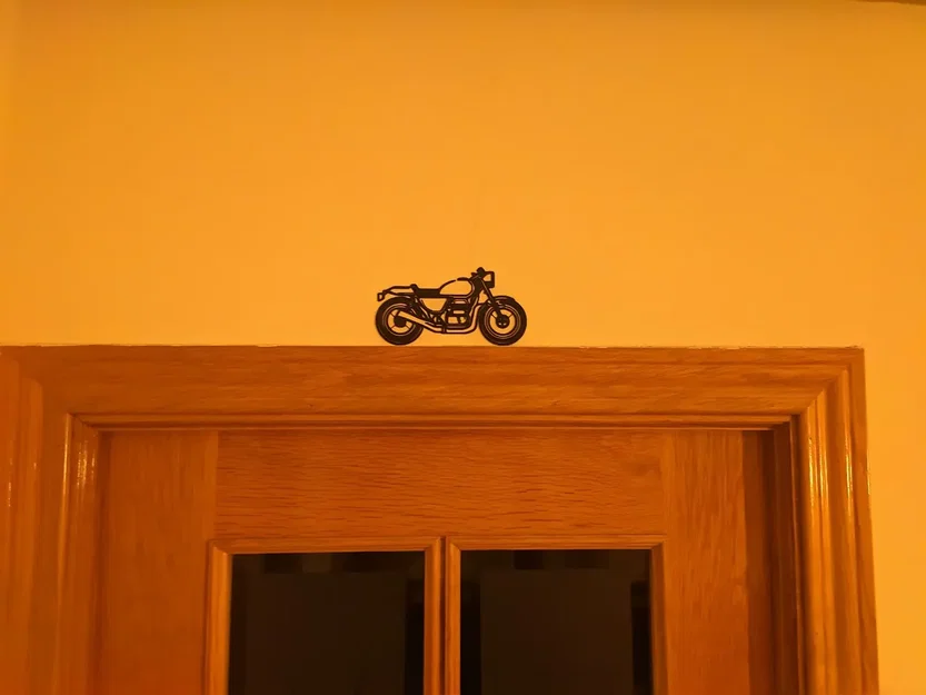 Silhouette xe máy cafe racer trang trí độc đáo - Image 7