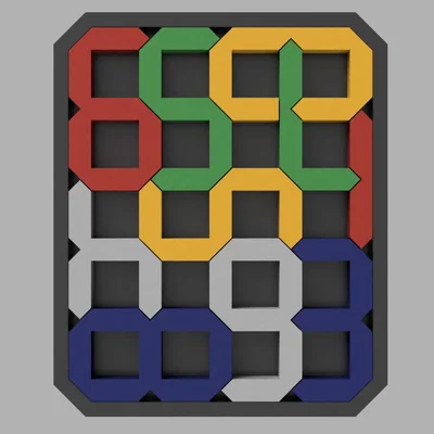 Đố số học - Sắp xếp các số vào giá đỡ cơ bản