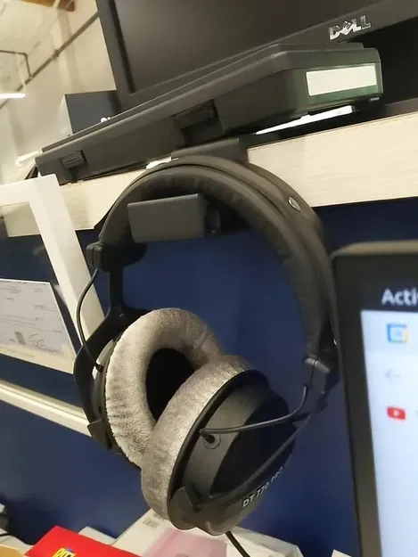 Giá đỡ tai nghe đơn giản cho kệ sách - Image 2