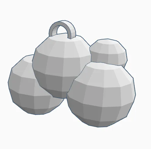 Móc khóa mây lowpoly độc đáo - Image 1