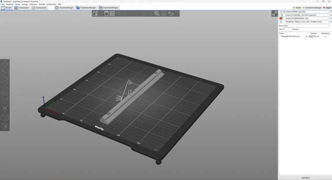 Giá đỡ LED cho khung 3030 Ratrig V-Core 3 dài 250mm - Image 2