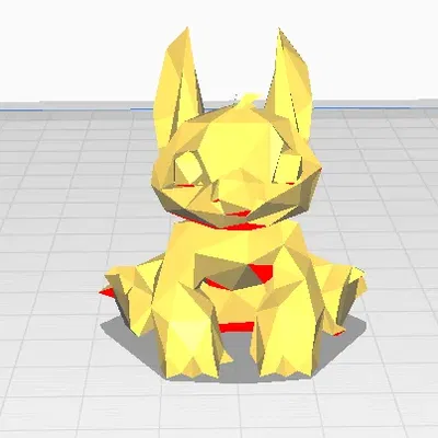 Nhân vật Stitch phong cách Low Poly