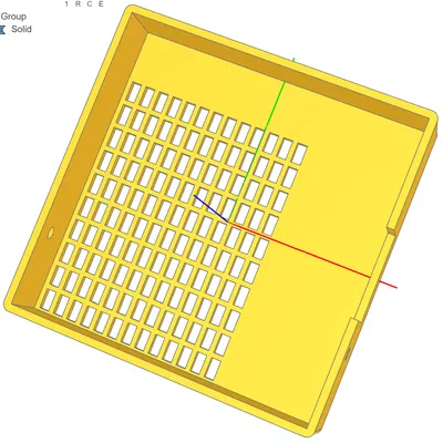 Hộp tham số với lưới cho ứng dụng điện tử