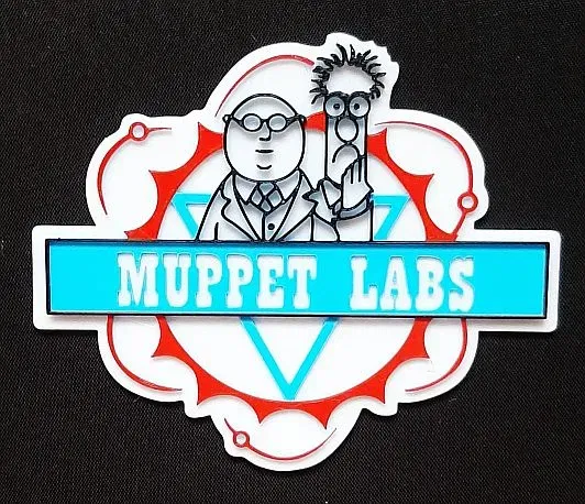 Biểu hiệu Muppet Labs nhiều màu sắc - Image 1