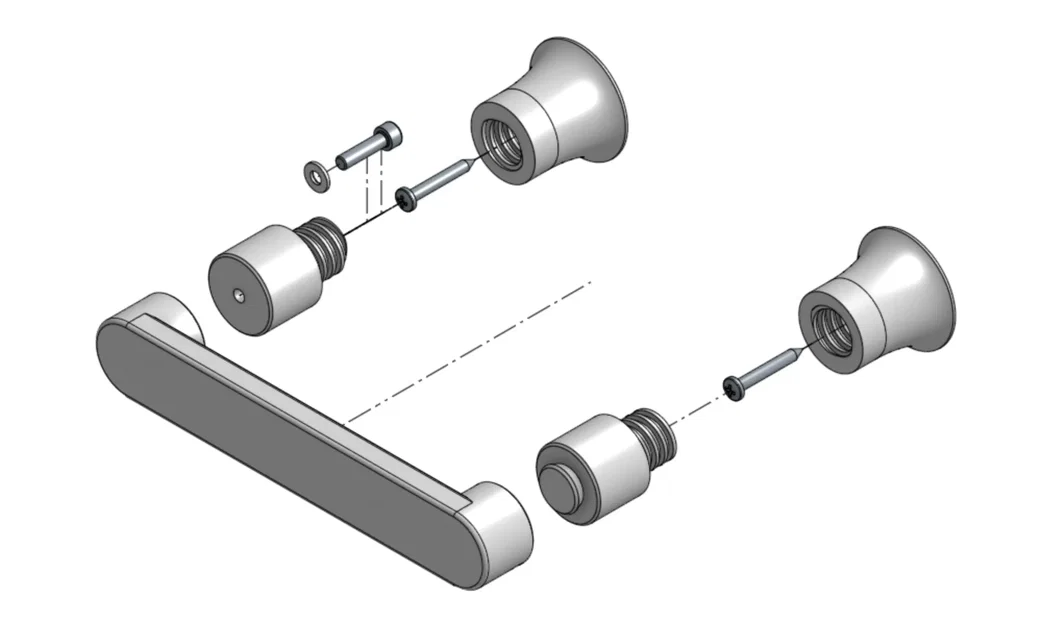 Giá treo giấy vệ sinh hiện đại an toàn cho cuộn tiêu chuẩn Mỹ - Image 5