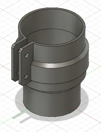 Ống thoát nước 90 mm kết nối bằng kẹp - Image 3