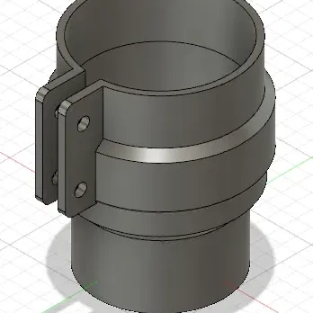 Ống thoát nước 90 mm kết nối bằng kẹp