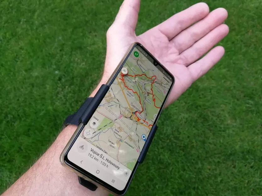 Giá đỡ điện thoại gắn trên cổ tay bằng băng dính Velcro - Image 1