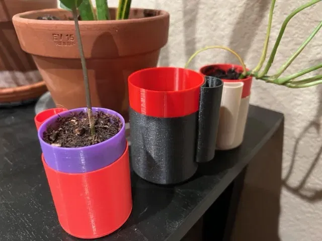 Chậu cây tự tưới nước cải tiến với khả năng xoay - Image 3