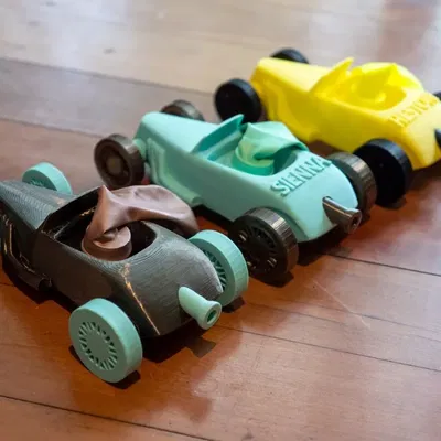 Xe đua bóng bay Hotrod với thiết kế dễ thổi khí