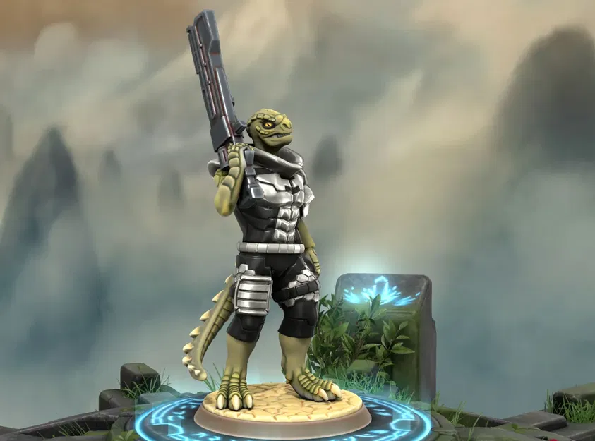 Nhân vật Vesk Grimlockar từ trò chơi Starfinder TTRPG - Image 2