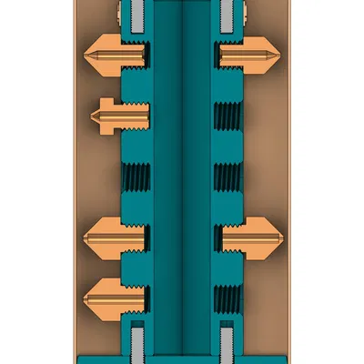 Giá đỡ vòi phun 30 đầu in 3D tiện lợi