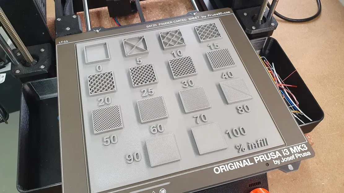 Bảng tham chiếu tỷ lệ lấp đầy trong PrusaSlicer - Image 1