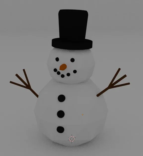 Bonhomme de neige Lowpoly dành cho trang trí nhà cửa - Image 2