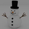 Bonhomme de neige Lowpoly dành cho trang trí nhà cửa - Thumbnail 2
