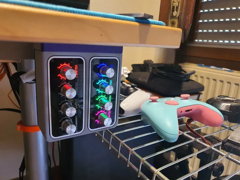 Giá đỡ mini PC Panel đôi lắp dưới bàn - Image 2