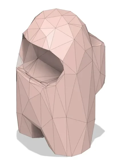 Nhân vật Among Us phong cách low poly