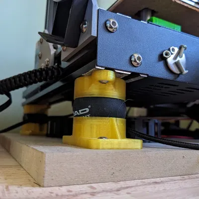 Bộ chân giảm chấn cho bóng squash trong in 3D