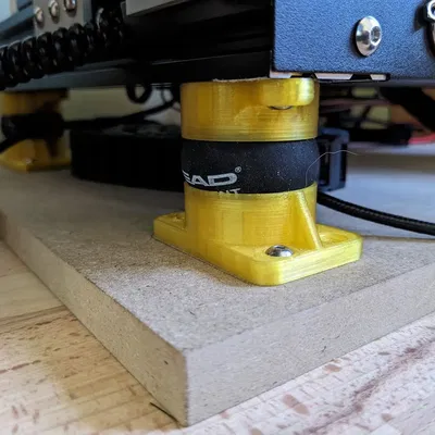 Bộ chân giảm chấn cho bóng squash trong in 3D