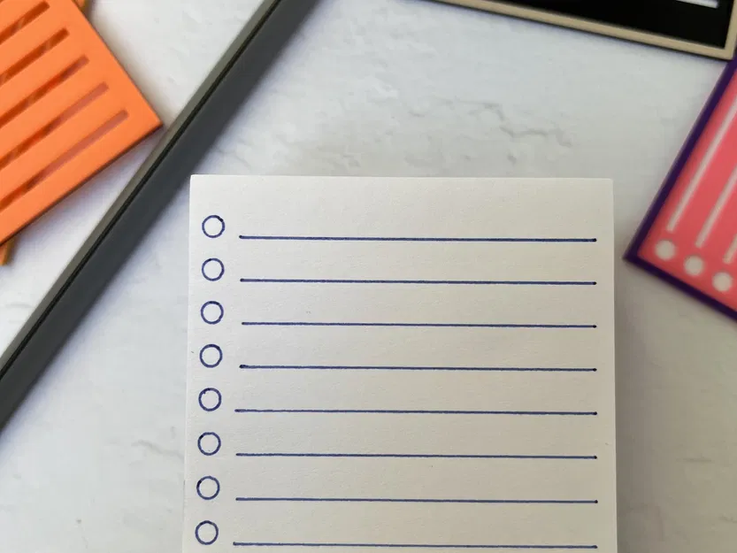 Danh sách kiểm tra bằng mẫu stencil trên giấy ghi chú - Image 5