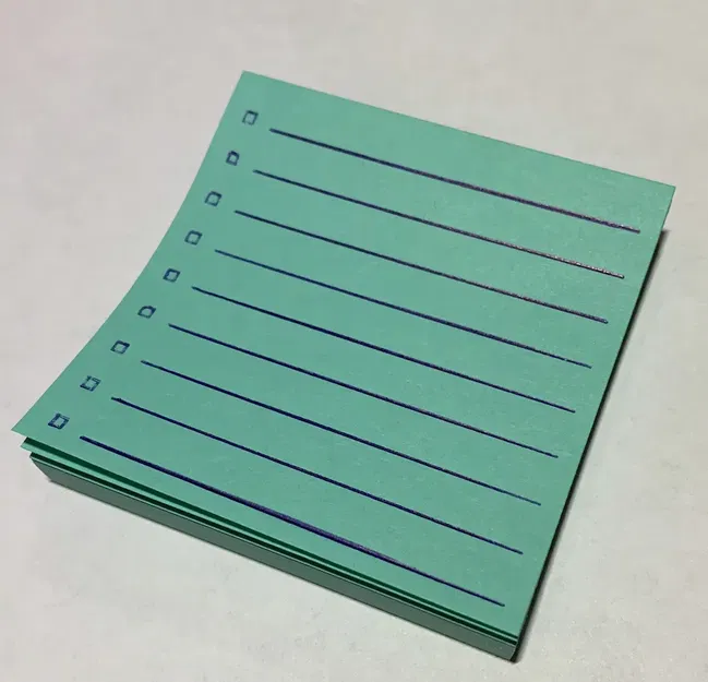 Bảng kiểm tra Post-It với ô vuông đánh dấu - Image 2