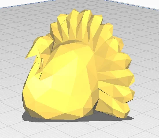 Gà tây low poly cho cuộc thi thiết kế 3D
