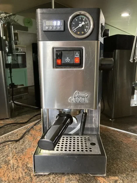 Mô hình mở rộng Gaggia Classic với công tắc và đồng hồ áp s... - Image 1