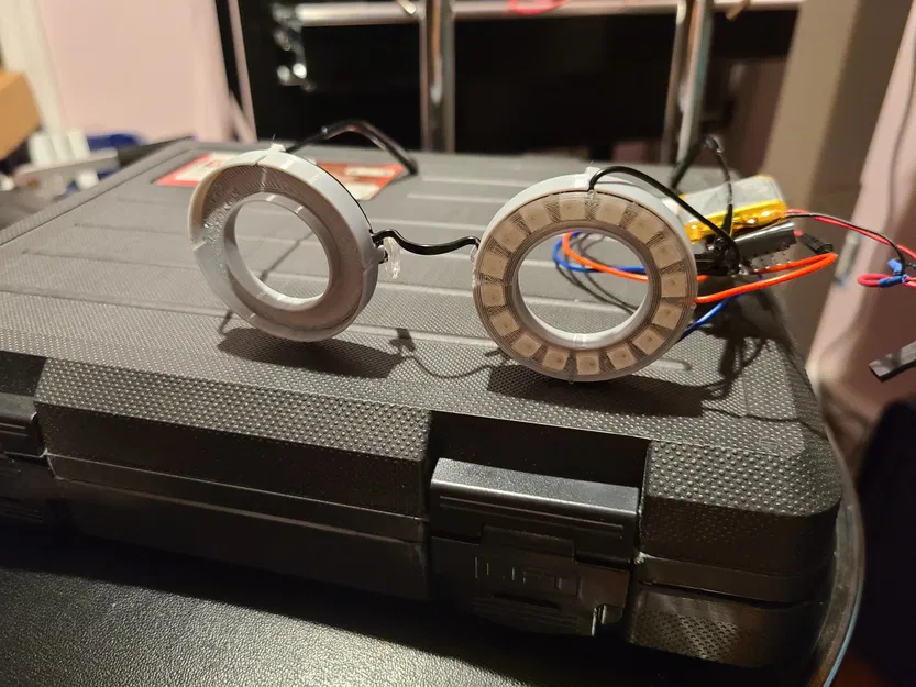 Khung mắt kính Zenni 550021 với đèn LED WS2812 - Image 2