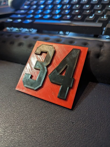 Số áo thể thao 64mm x 64mm làm từ nam châm - Image 1