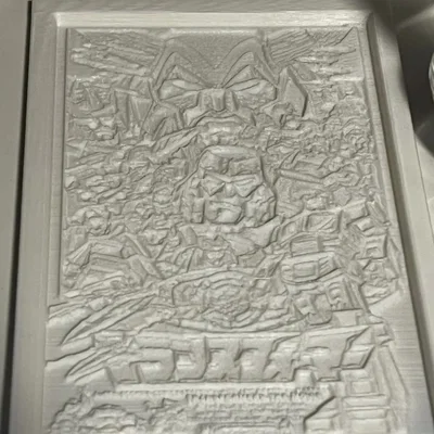 Lithophane poster biến thể phim Transformers 1986