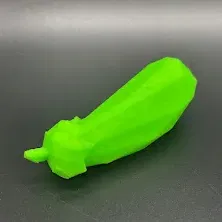 Cà tím low poly có thể in mà không cần hỗ trợ