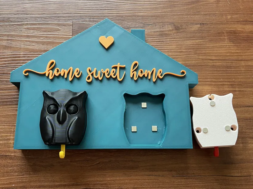 Giá treo chìa khóa hình cú mắt nhấp nháy - Image 5