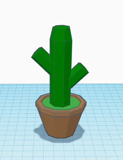 Xương rồng Low Poly dễ in 3D với thiết kế thông minh - Image 1