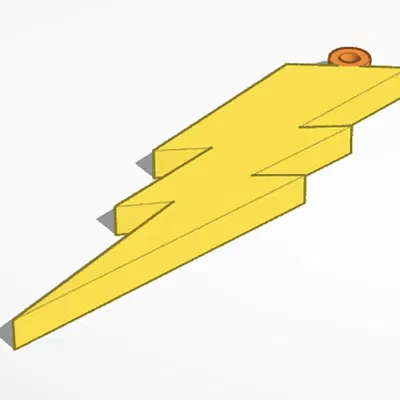 Bông tai chớp điện thiết kế đơn giản