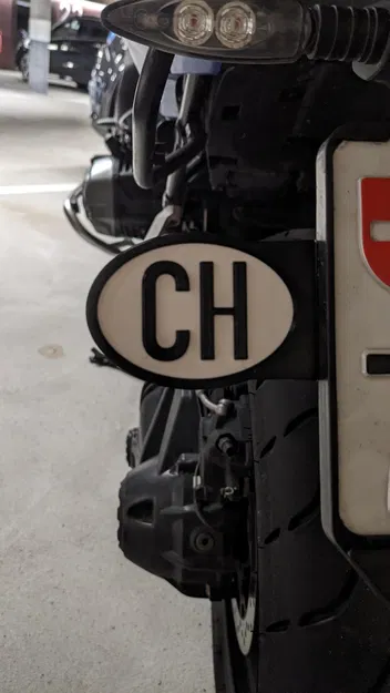 Biển số quốc gia CH cho xe máy - Image 1