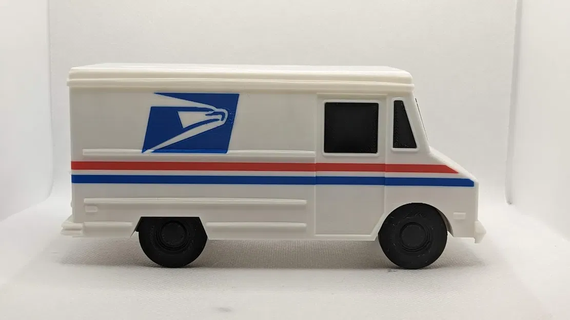 Xe tải bưu điện USPS mô phỏng chi tiết - Image 1