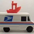 Xe tải bưu điện USPS mô phỏng chi tiết - Thumbnail 2