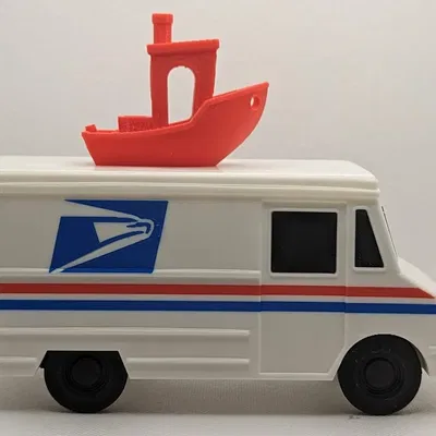 Xe tải bưu điện USPS mô phỏng chi tiết