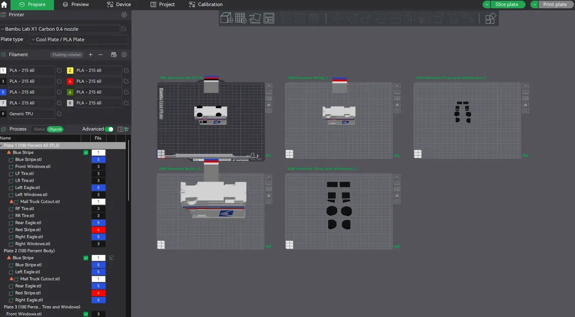 Xe tải bưu điện USPS mô phỏng chi tiết - Image 5
