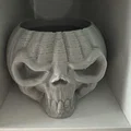 Đèn tealight bí ngô hình sọ người trang trí Halloween - Thumbnail 2