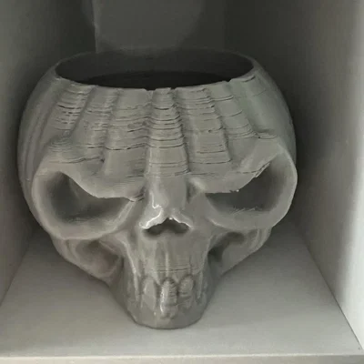 Đèn tealight bí ngô hình sọ người trang trí Halloween