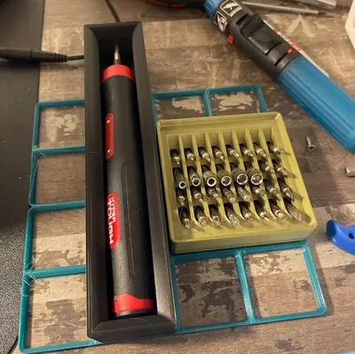 Giá đỡ tua vít Hypertough 4v cho Gridfinity